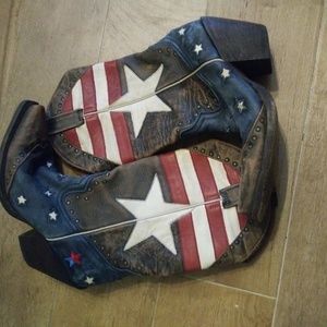 American Flag cowboy boots